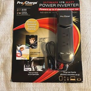New Pro Charge Power 275 watt power inverter (A must for power outage)